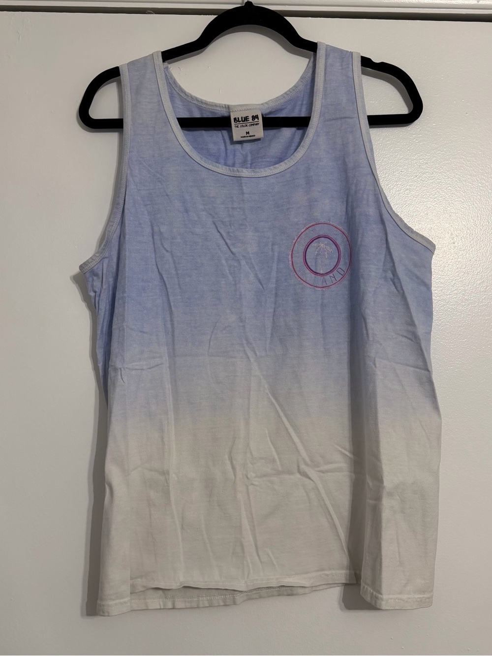 Blue 84 Palm Beach Island Ombre Tank Blue to White - Size M